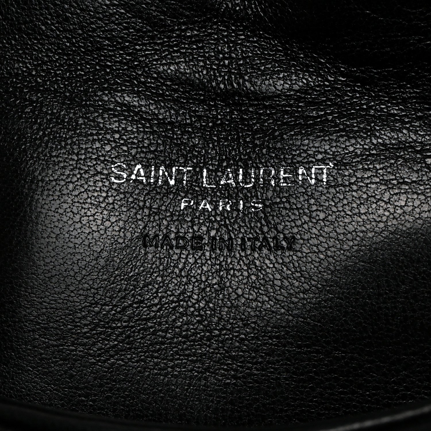 Saint Laurent Lambskin Monogram Loulou Puffer Pouch Clutch Black 7 of 8