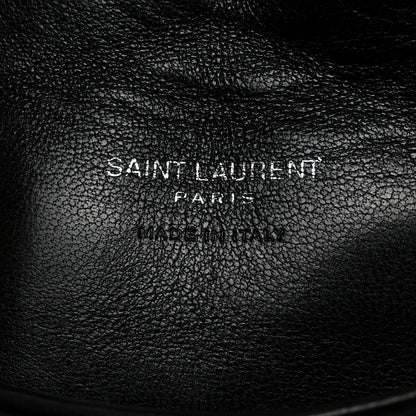 Saint Laurent Lambskin Monogram Loulou Puffer Pouch Clutch Black 7 of 8