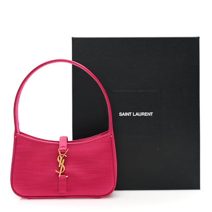 Saint Laurent Satin Le 5 A 7 Mini Hobo Guava Pink 10 of 10