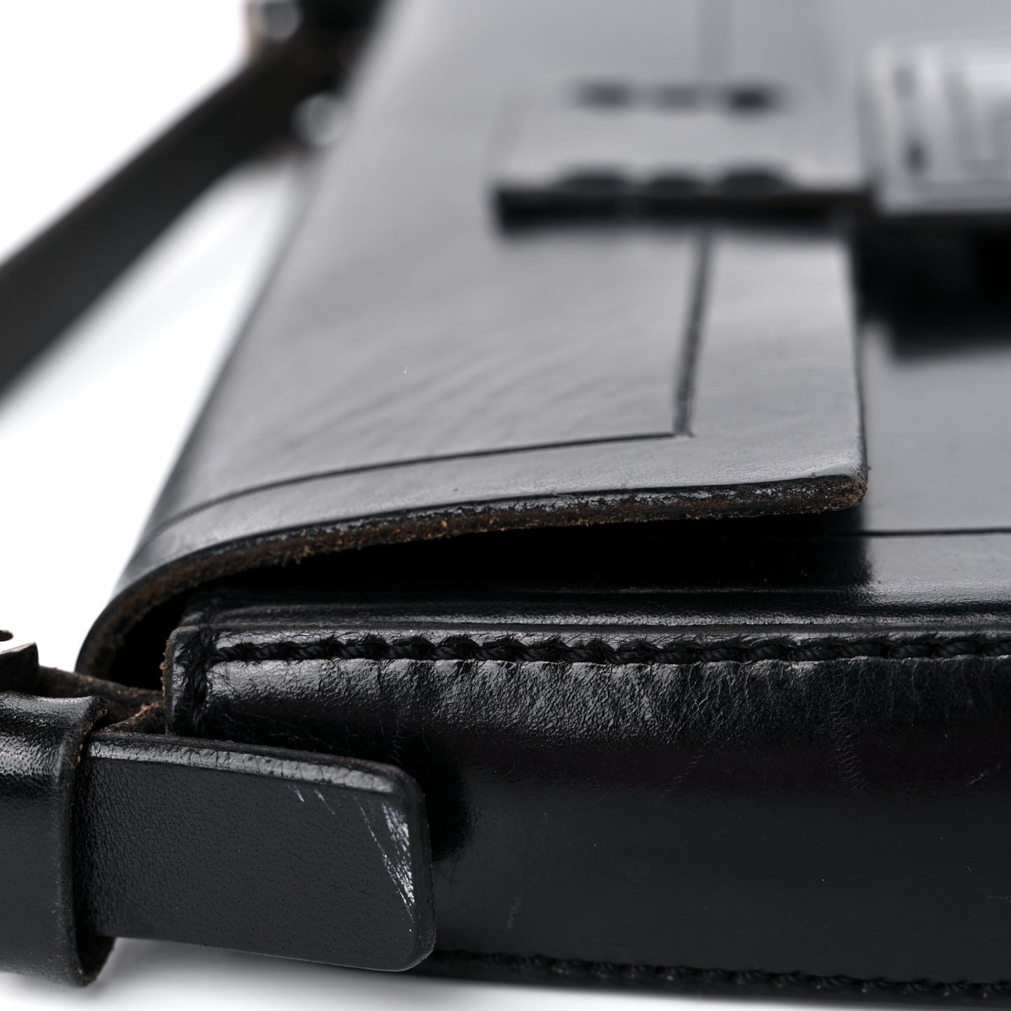Calfskin Baguette Black