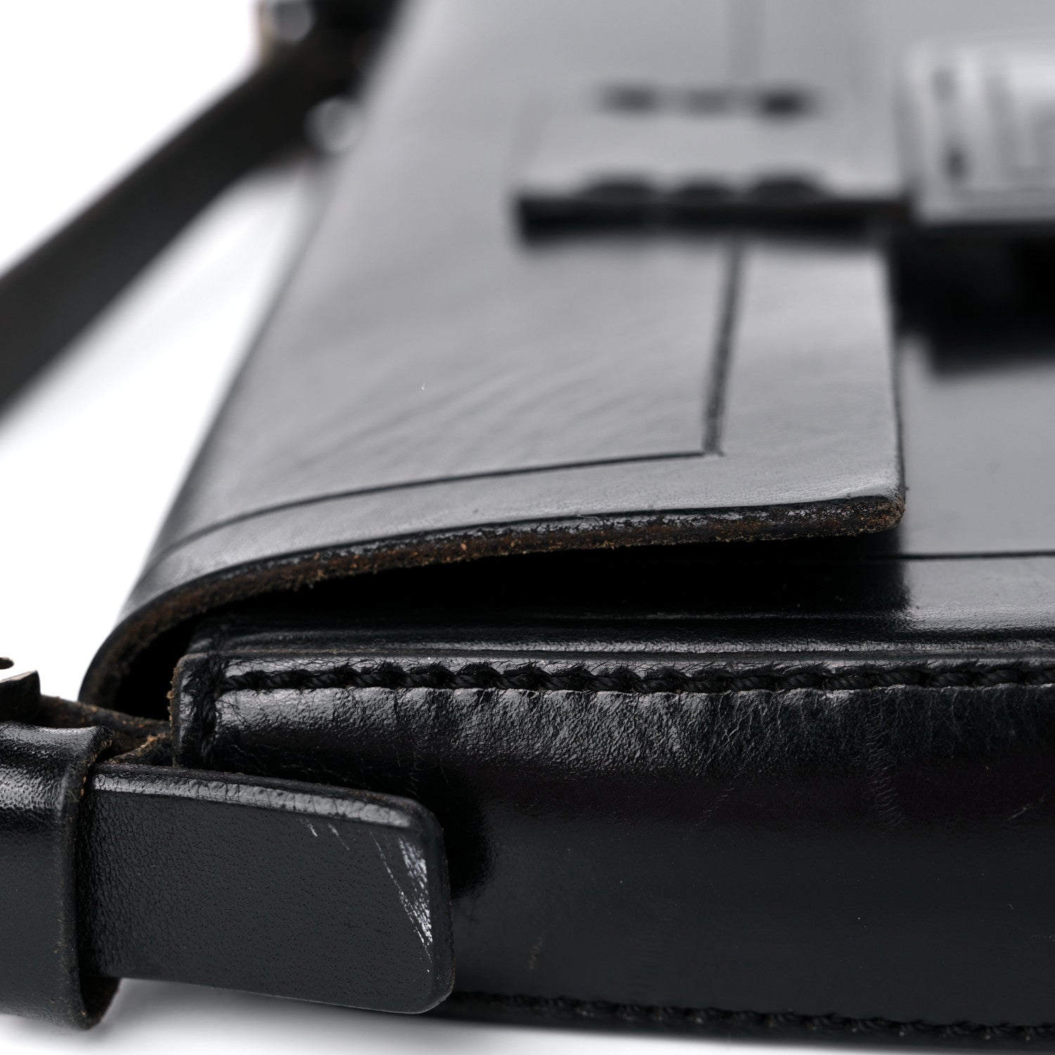 Fendi Calfskin Baguette Black 13 of 15