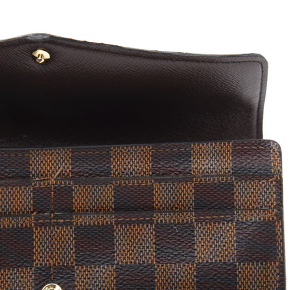 Louis Vuitton Damier Ebene Sarah Wallet NM 7 of 9