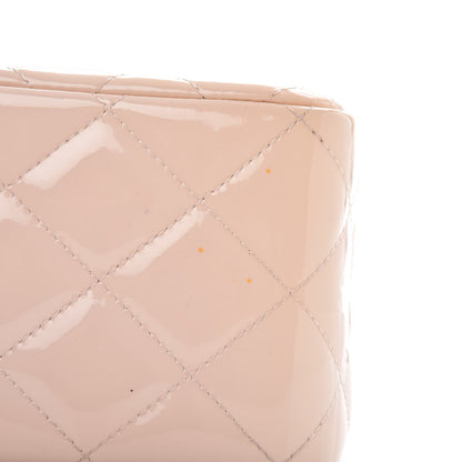 Chanel Patent Quilted Jumbo Double Flap Light Pink 15 of 16