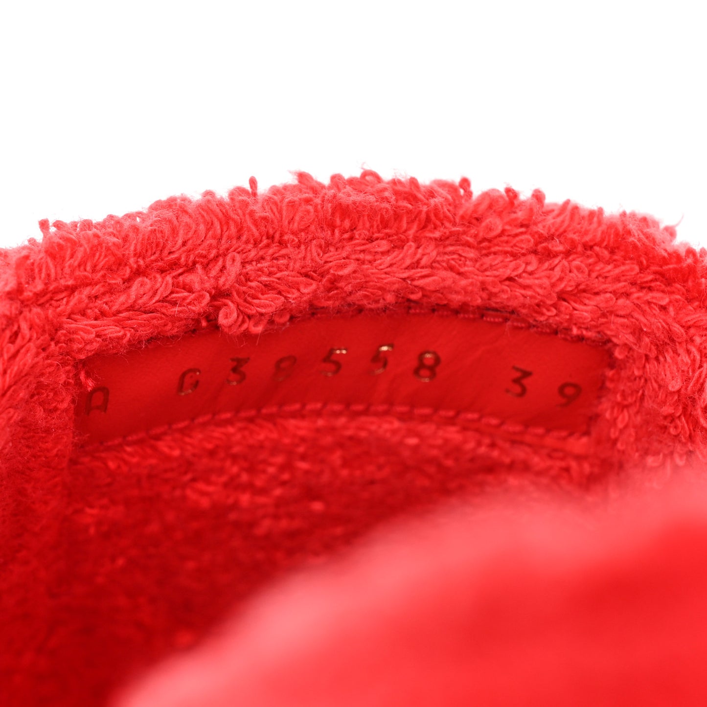 Terry CC Flat Mules Sandals 39 Dark Red Orange