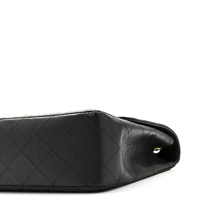 Chanel Caviar Quilted Jumbo Single Flap Black 10 of 11