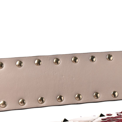 Valentino Garavani Nappa Flower Intarsia Medium Rockstud Spike Shoulder Bag Multicolor 8 of 11