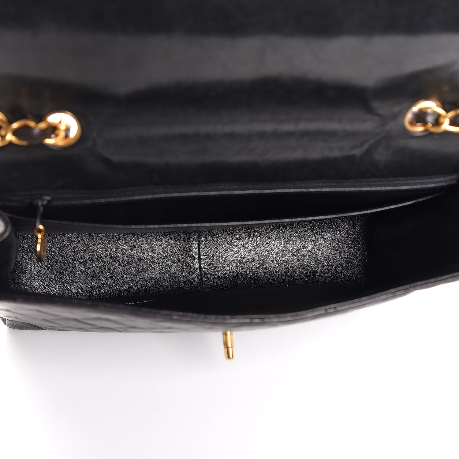 Chanel Lambskin Quilted Jumbo Single Flap Black 18 of 26