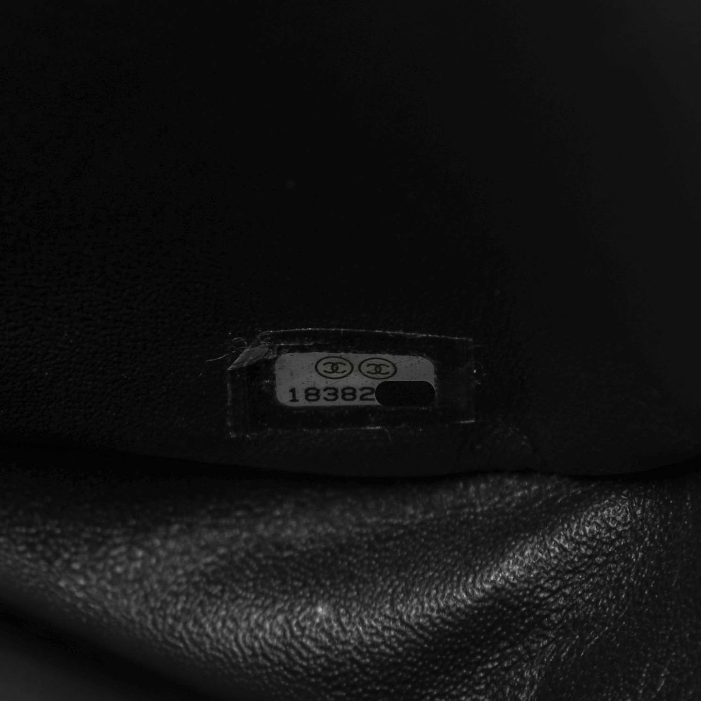 Lambskin Quilted Classic Twist Flap Black Grey