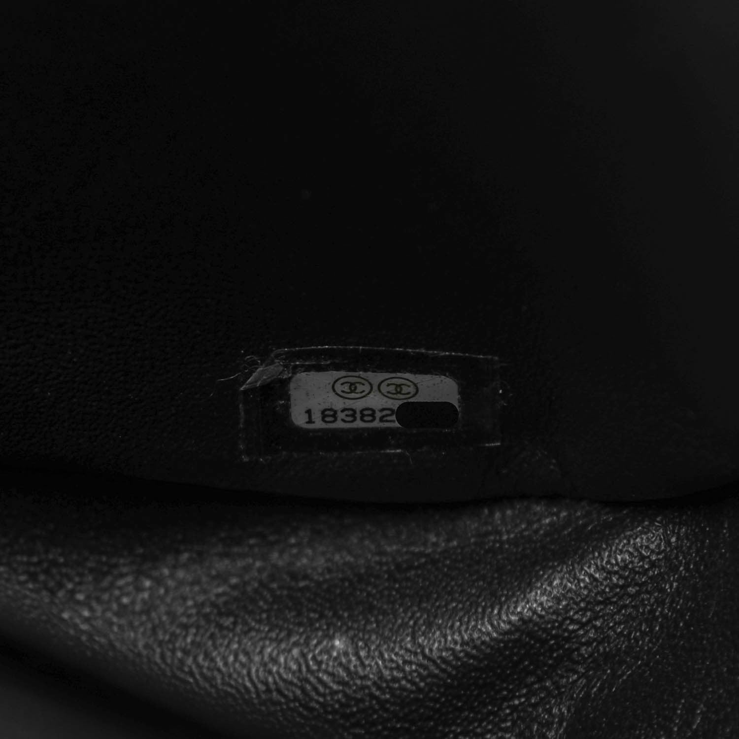 Chanel Lambskin Quilted Classic Twist Flap Black Grey 7 of 7