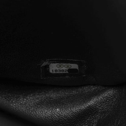 Chanel Lambskin Quilted Classic Twist Flap Black Grey 7 of 7