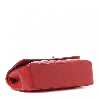 Chanel Caviar Quilted Jumbo Double Flap Red 4 of 10