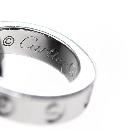 Cartier 18K White Gold Ceramic 4 Diamond LOVE Cord Bracelet Black 3 of 4