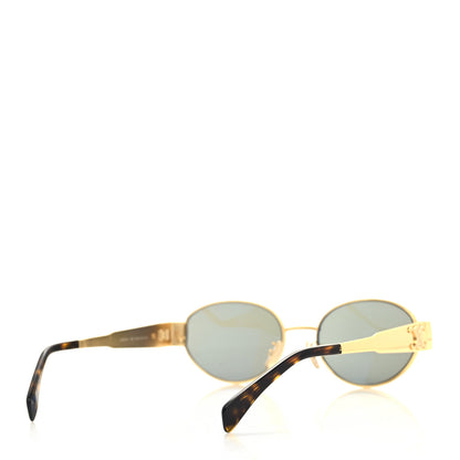 Celine Metal Triomphe 01 Sunglasses CL40235U Gold Green 4 of 7