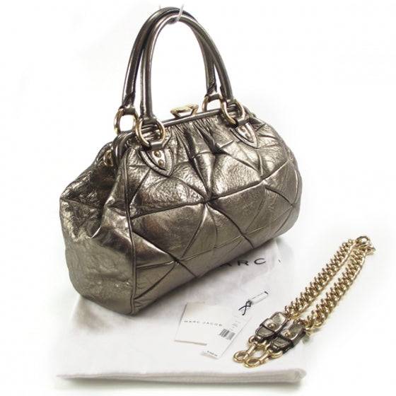Marc Jacobs Metallic Patchwork Stam Bronze 3 of 13