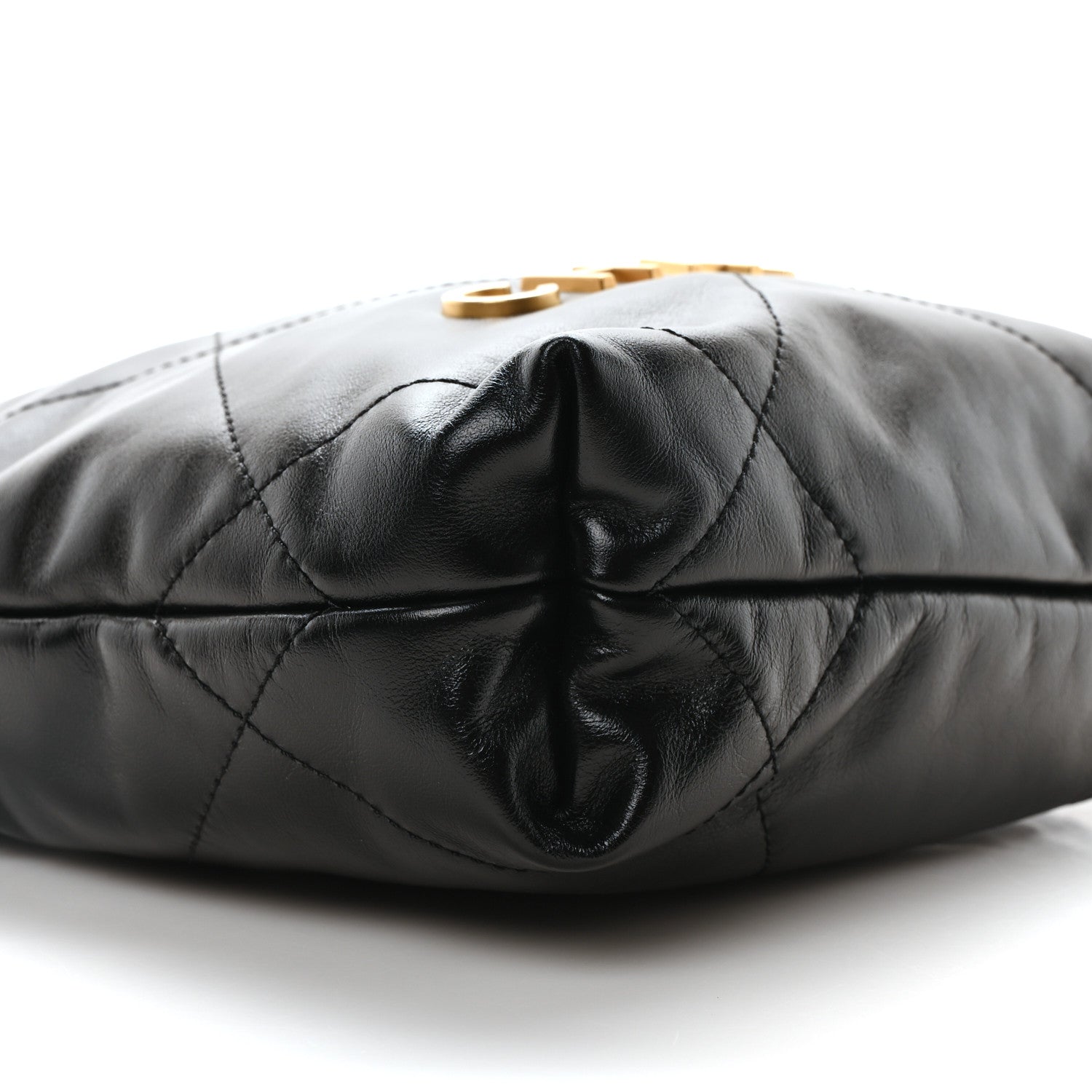 Chanel Shiny Calfskin Quilted Mini Chanel 22 Black 9 of 11