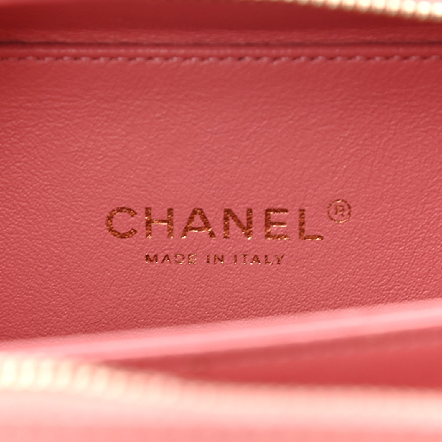 Chanel Caviar Quilted Small CC Filigree Vanity Case Pink 6 of 10