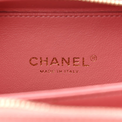 Chanel Caviar Quilted Small CC Filigree Vanity Case Pink 6 of 10