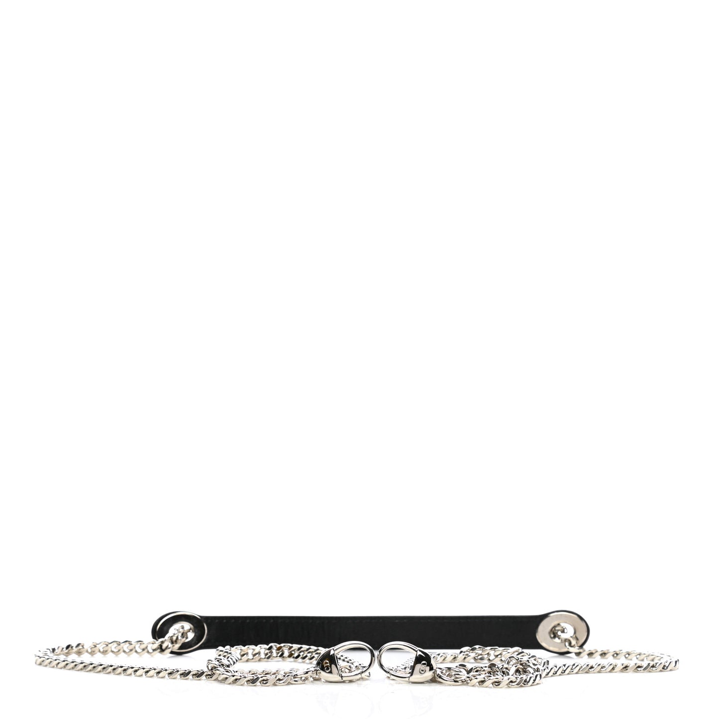 Lambskin Mini Lady Dior Chain Shoulder Strap Black