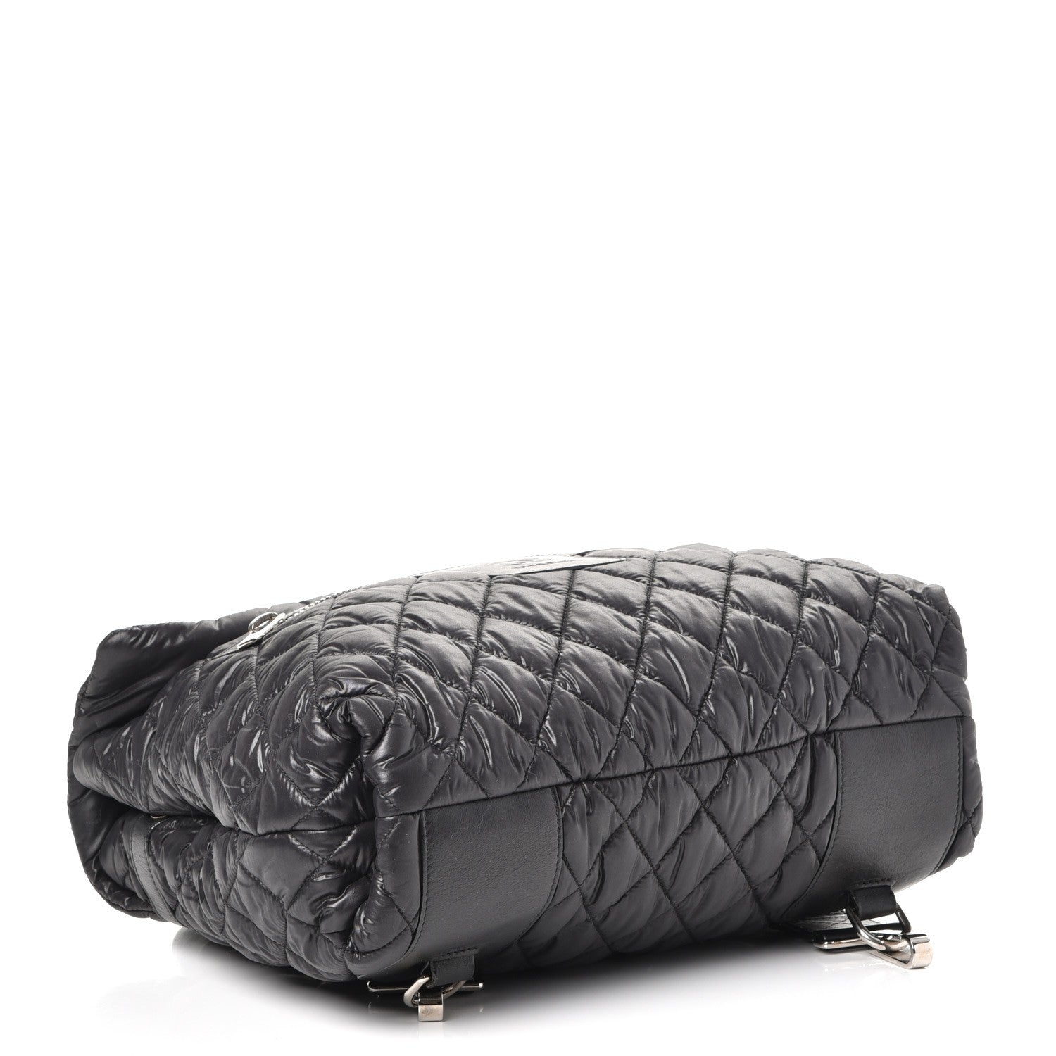Chanel Nylon Quilted Coco Cocoon Backpack Black 4 of 8
