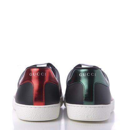 Gucci Calfskin Kingsnake Mens Ace Sneakers 11 Black Multicolor 8 of 10