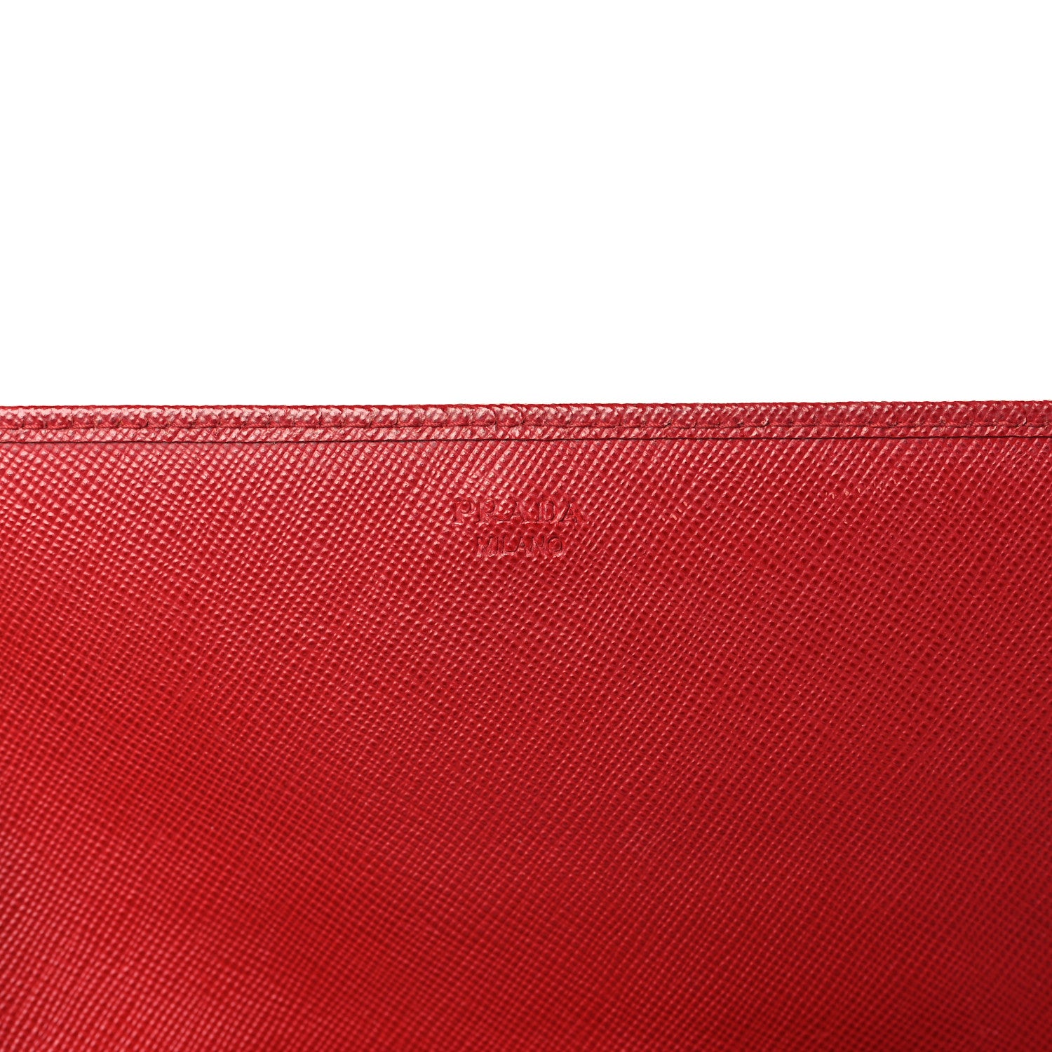 Prada Saffiano Wallet on Chain Fuoco 8 of 8