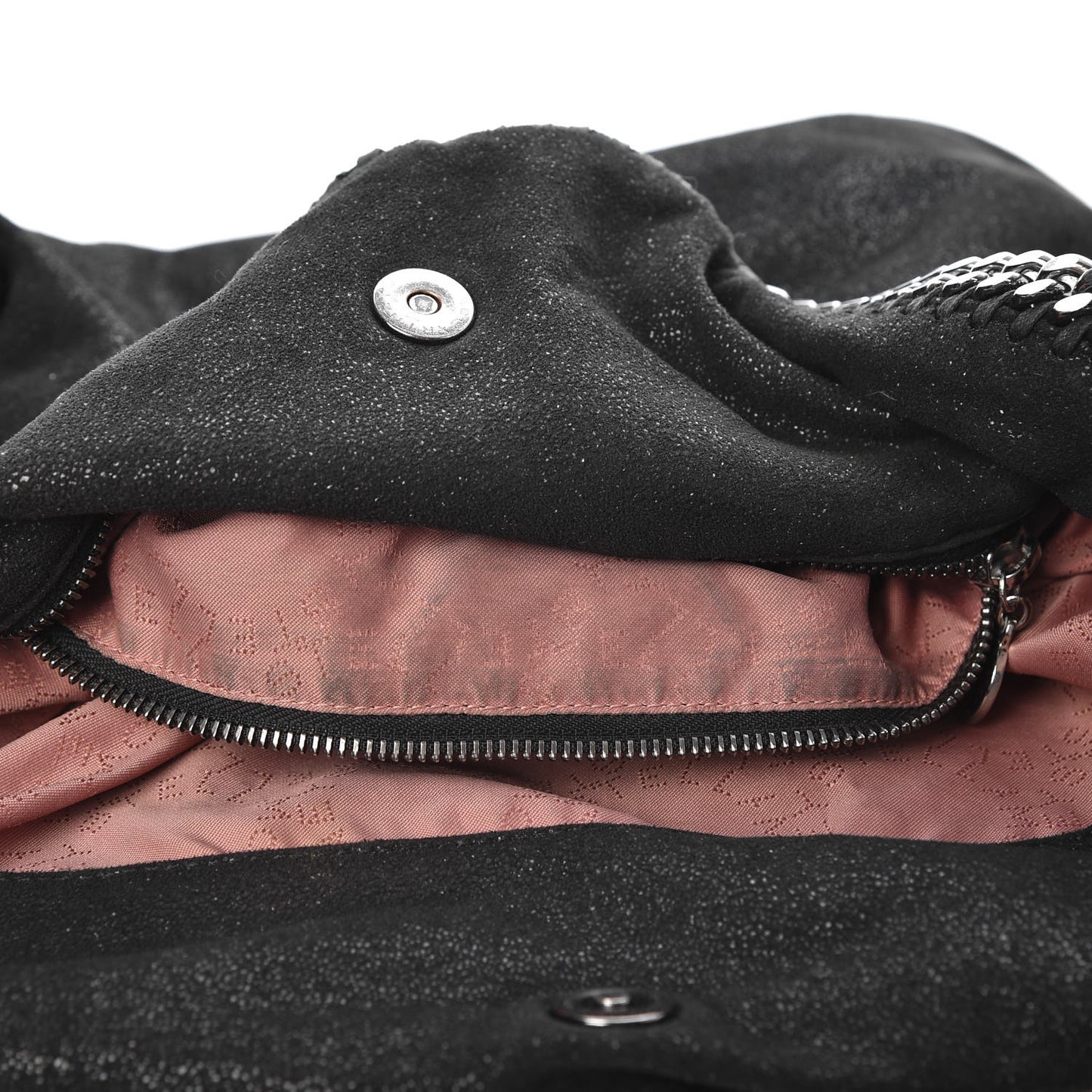 Shaggy Deer Falabella Fold Over Tote Black