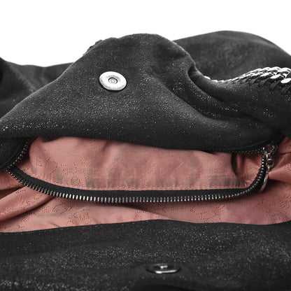 Stella McCartney Shaggy Deer Falabella Fold Over Tote Black 10 of 10