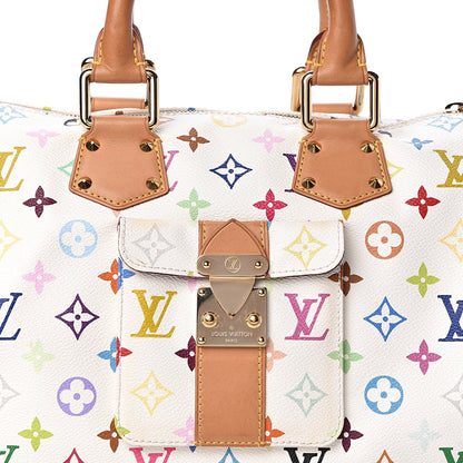 Louis Vuitton Monogram Multicolor Speedy 30 White 7 of 9