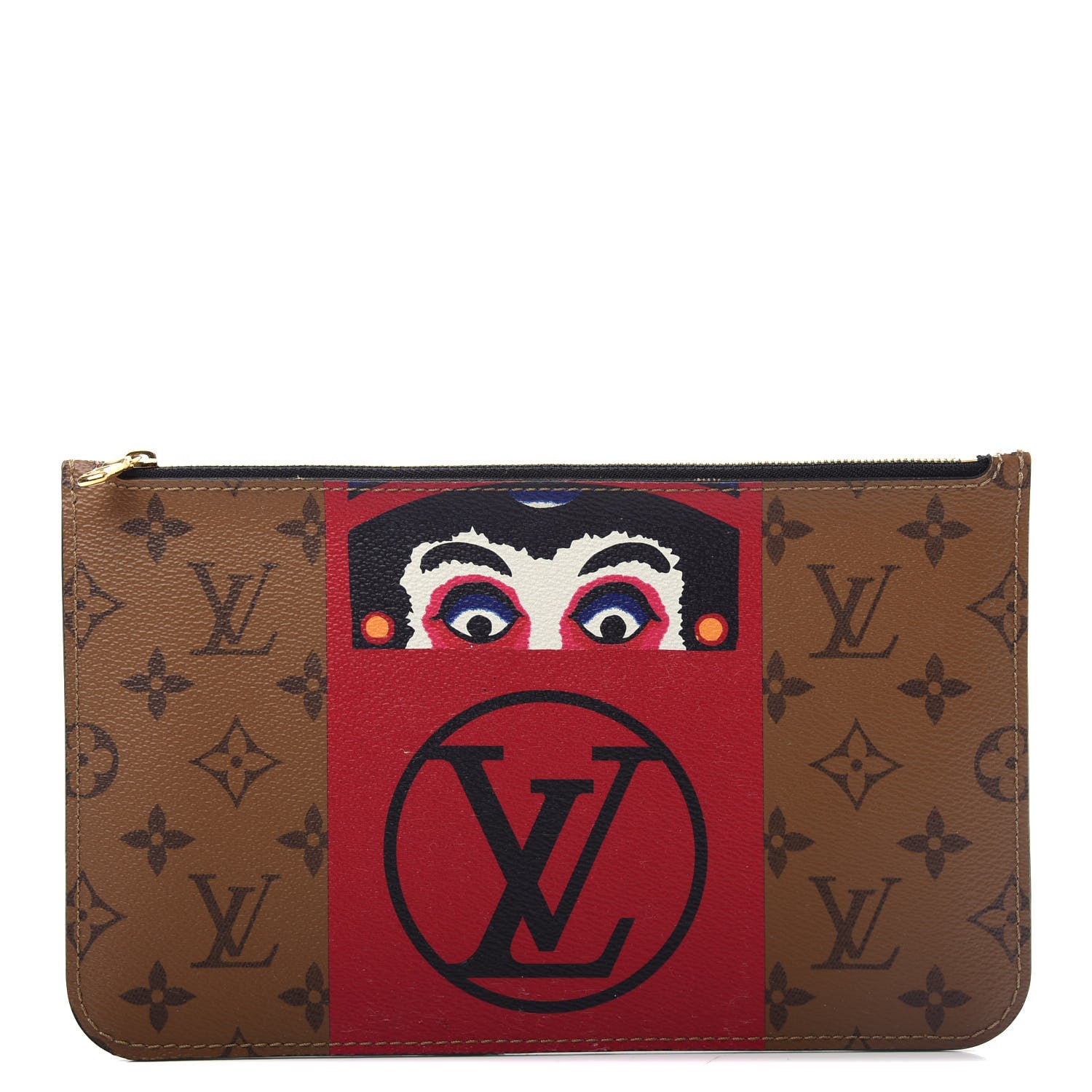 Louis Vuitton Reverse Monogram Kabuki MM GM Pochette 1 of 7