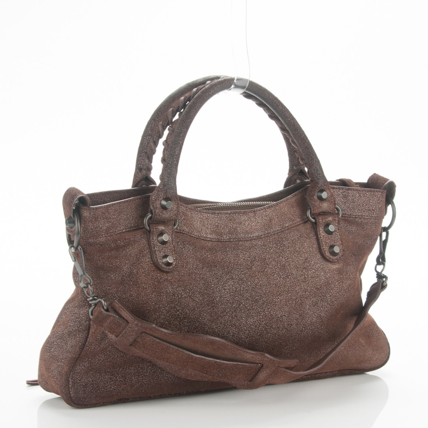 Metallic Craquele Calfskin Classic Hardware First Bronze