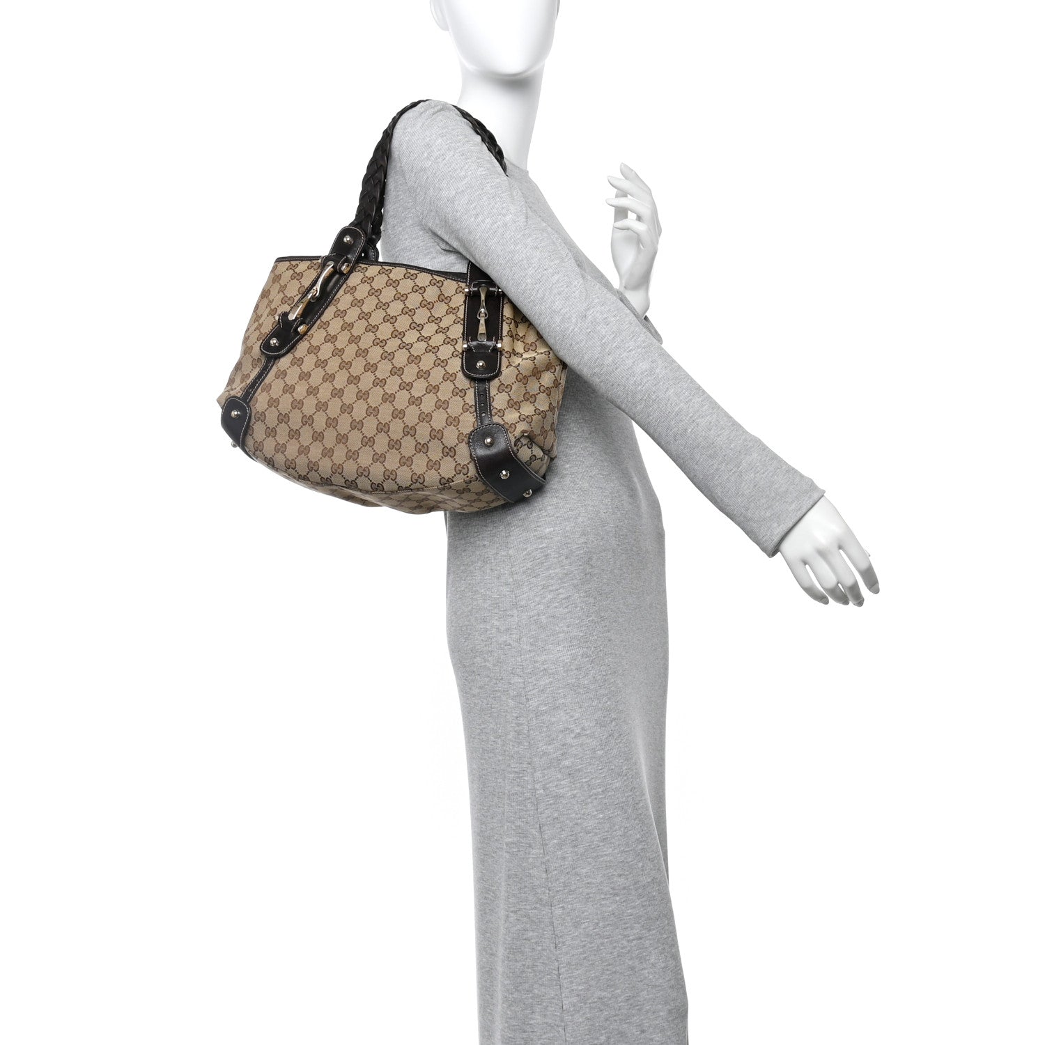 Gucci Monogram Small Pelham Shoulder Bag Dark Brown 2 of 12