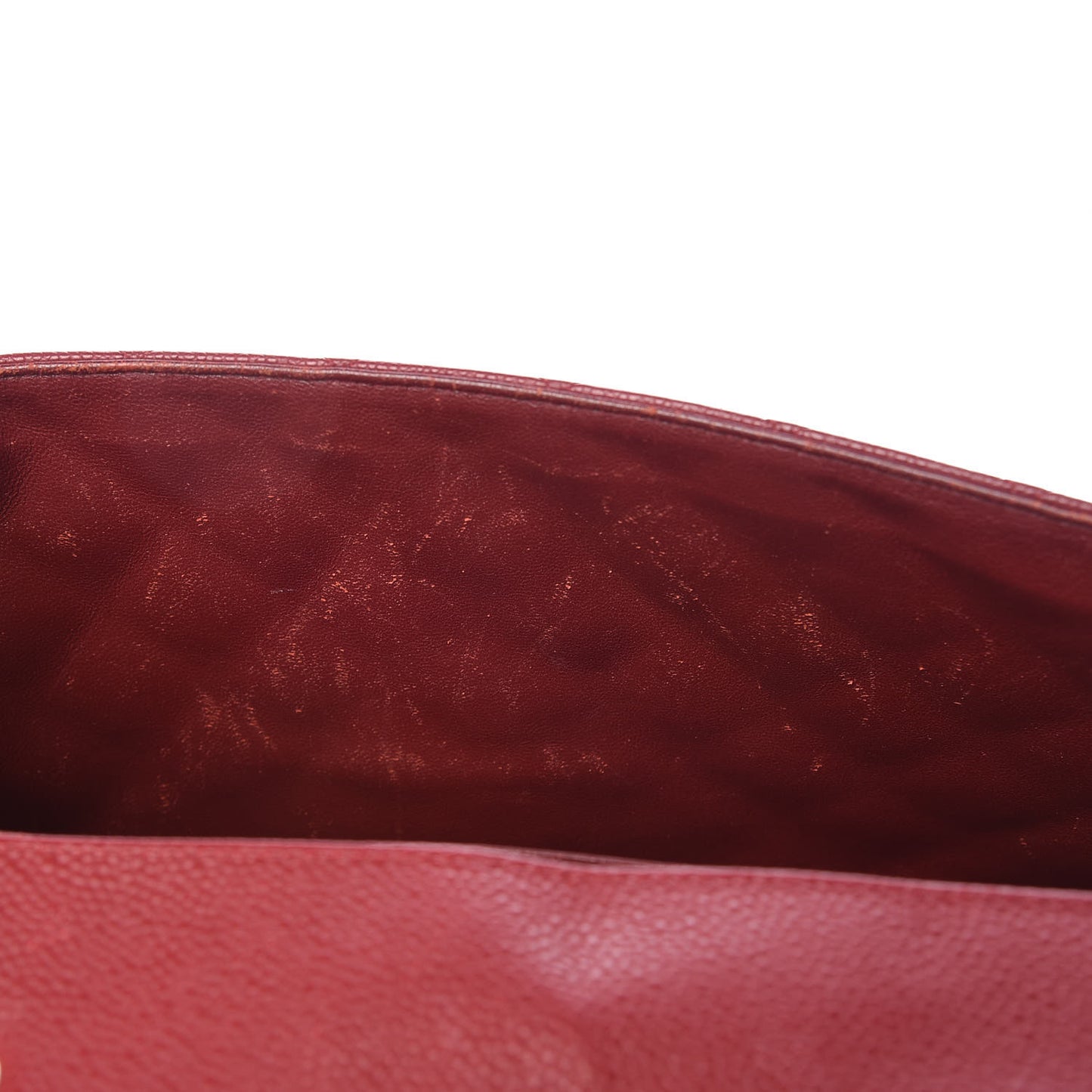 Caviar Quilted Jumbo Single Flap Red