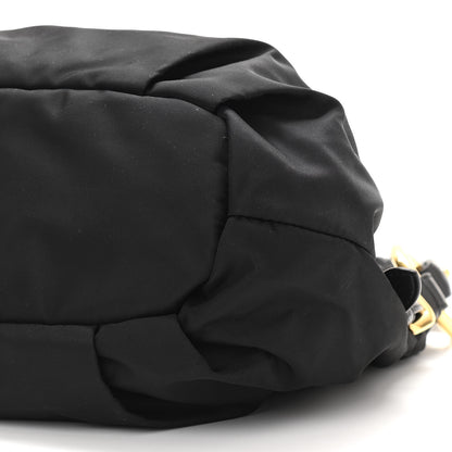 Prada Tessuto Nylon Braided Hobo Black 9 of 11