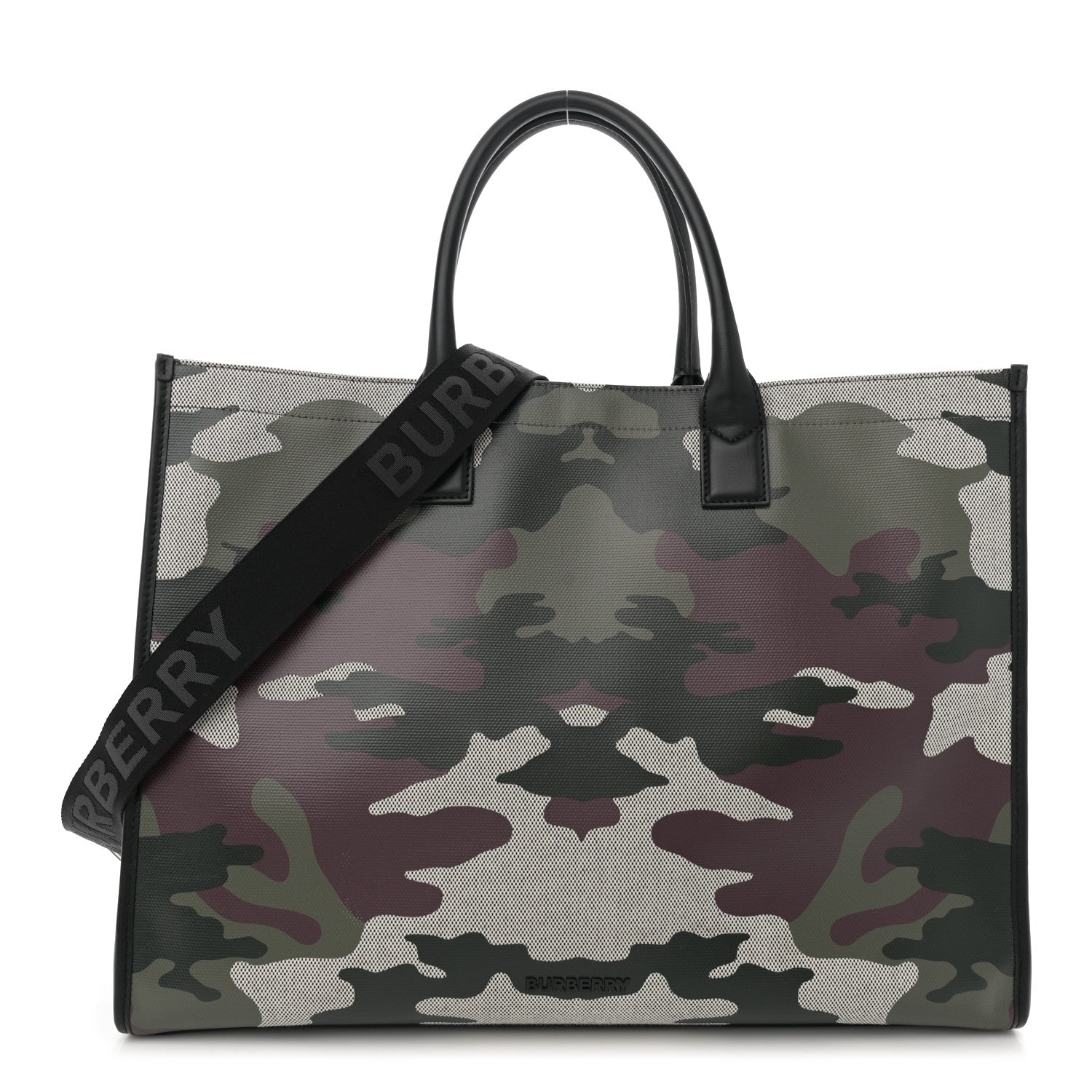 Burberry Canvas Denny Camouflage Tote Multicolor 1 of 11