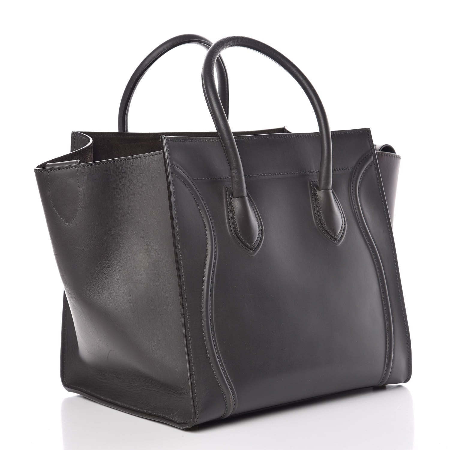 Celine Smooth Calfskin Medium Phantom Luggage Grey 3 of 17