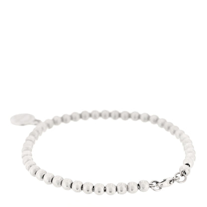 Tiffany Sterling Silver 4mm Return To Tiffany Round Tag Bead Bracelet 2 of 4