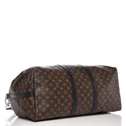 Louis Vuitton Monogram Macassar Keepall Bandouliere 55 5 of 13