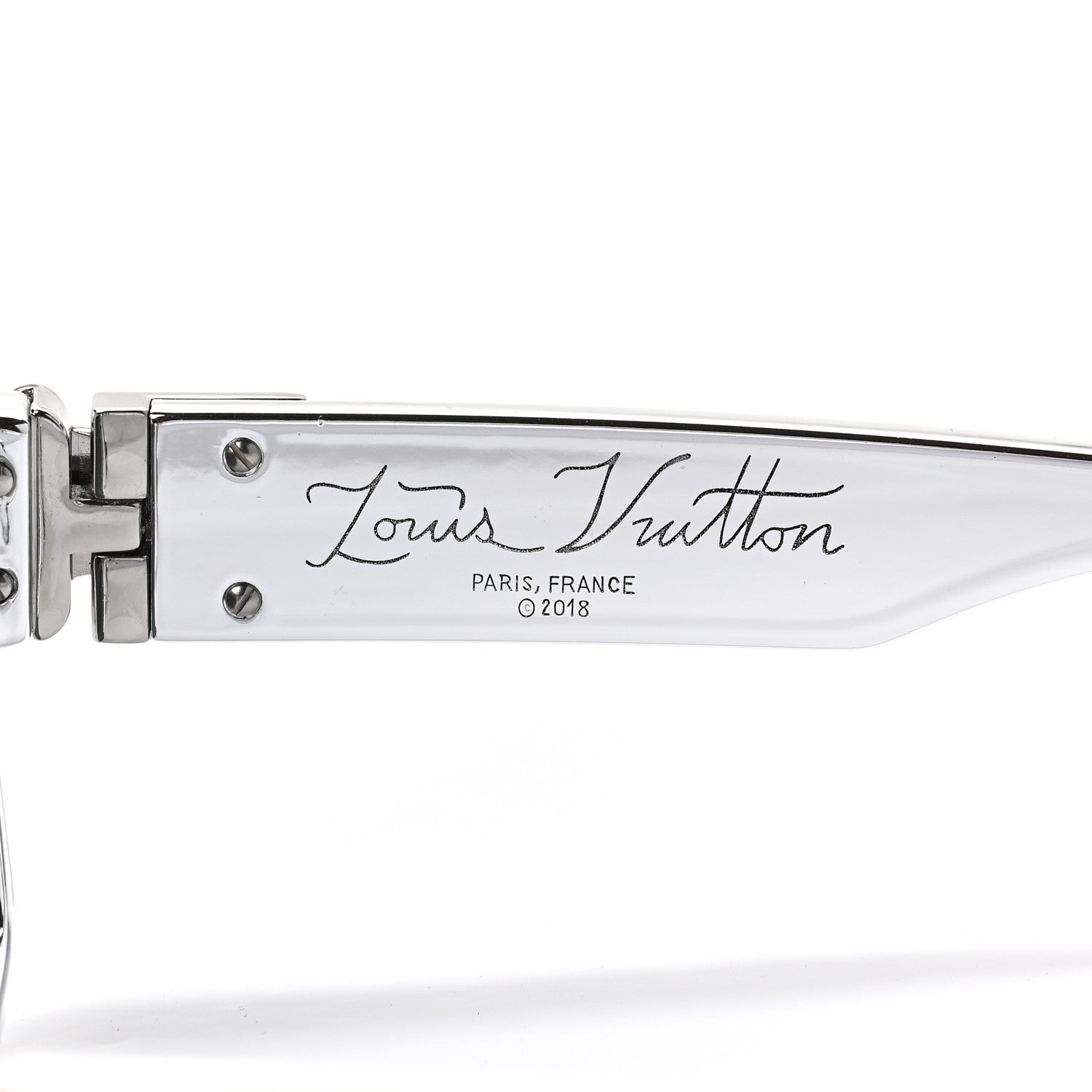 Louis Vuitton Acetate 1.1 Millionaires Z1401W Sunglasses Silver 5 of 7