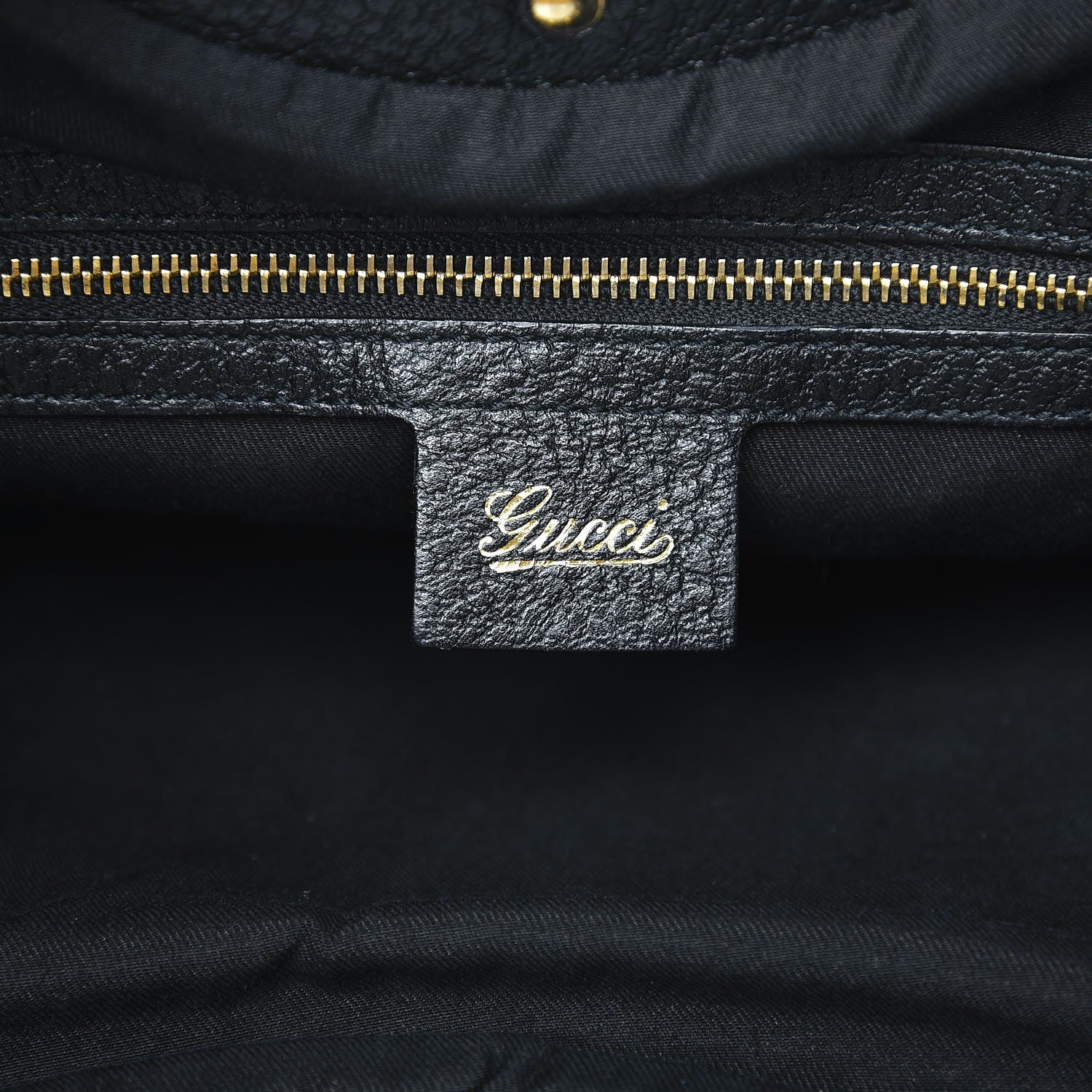 Gucci Calfskin Web Metal Bamboo Tote Black 7 of 9