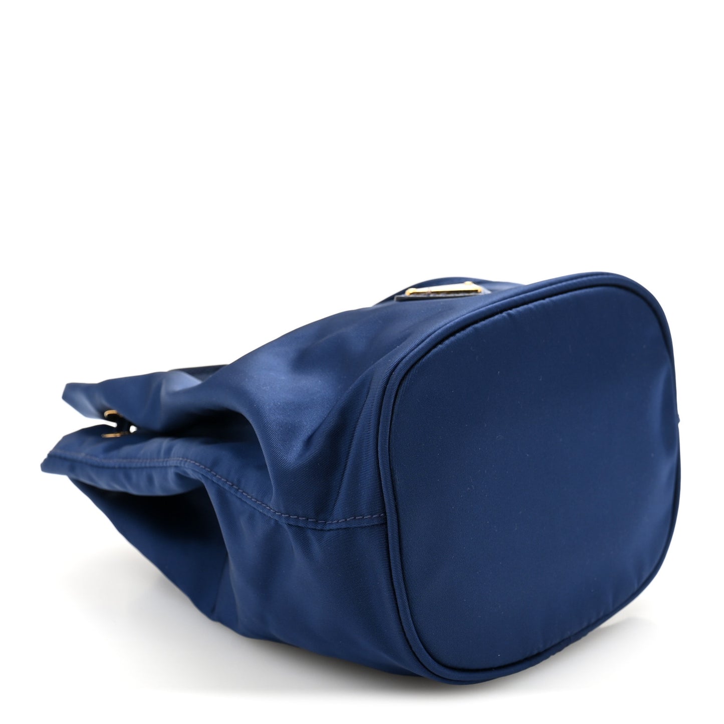Saffiano Tessuto Nylon Bucket Wristlet Royal