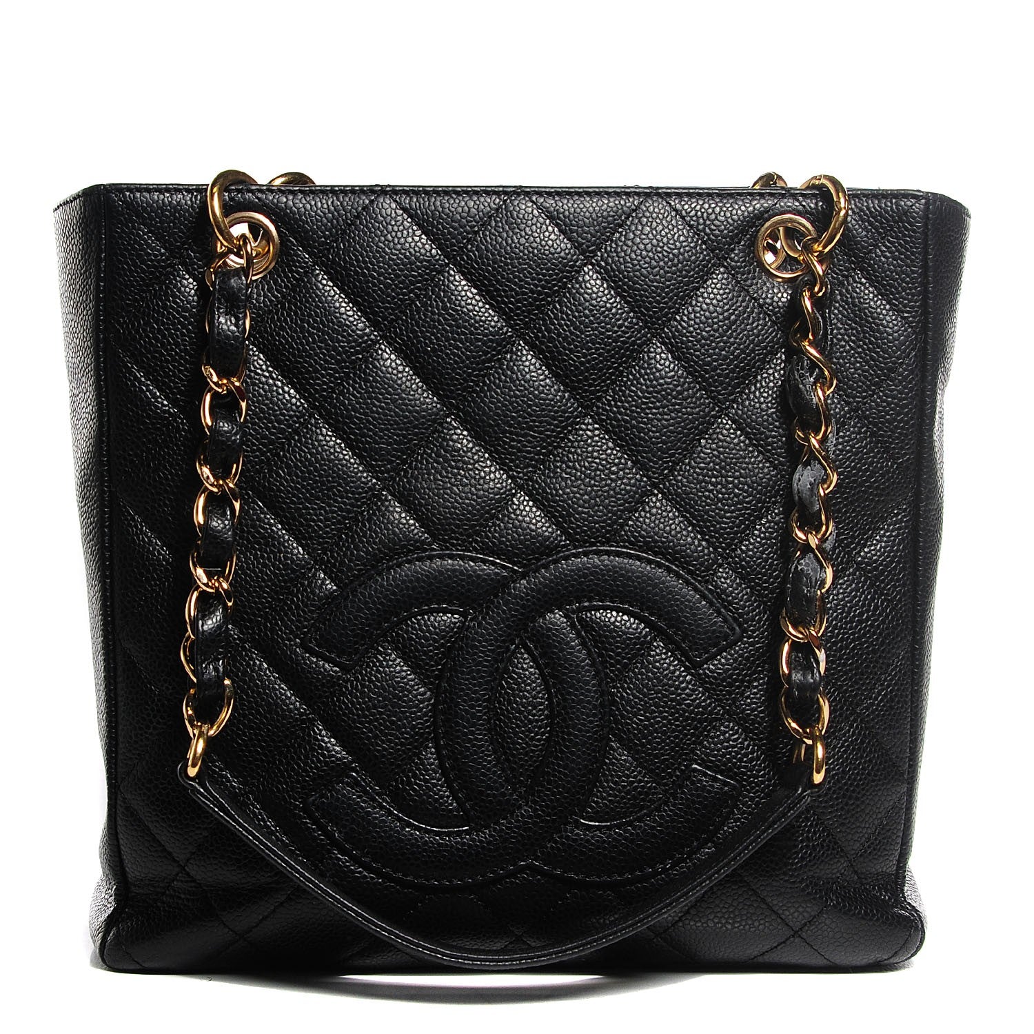 Chanel Caviar Quilted Petit Shopping Tote PST Black 1 of 8