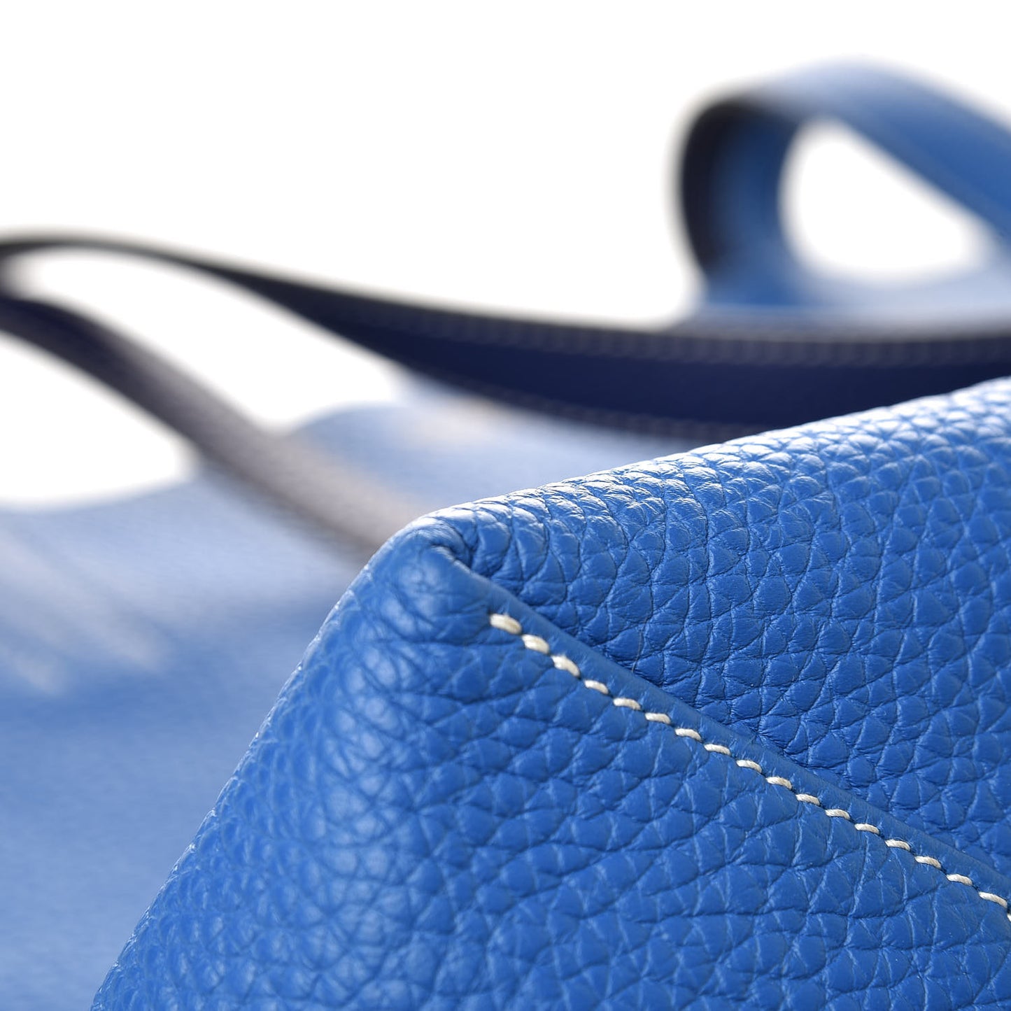 Taurillon Clemence Double Sens 45 Reversible Tote Bleu Encre Zellige