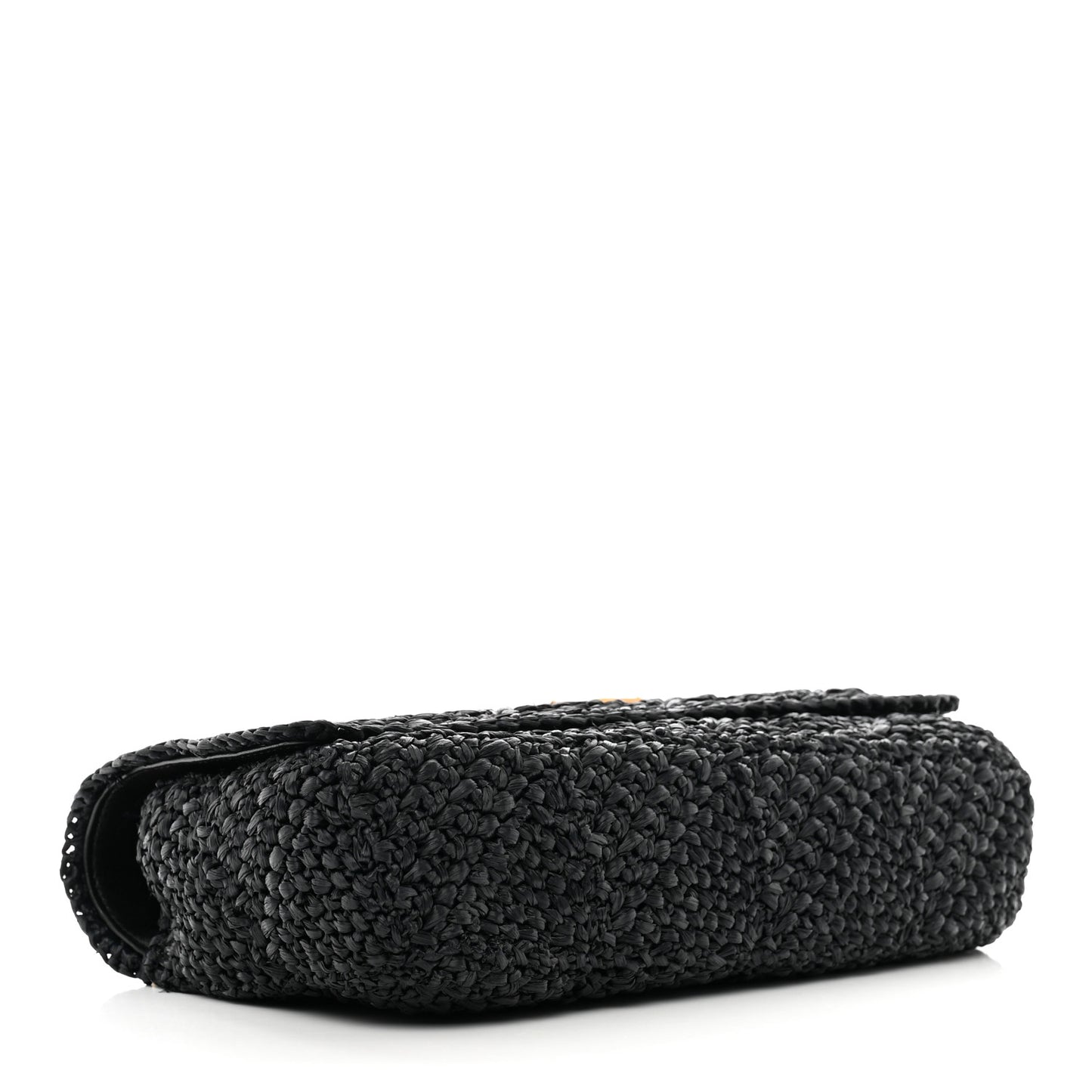 Raffia Monogram Medium Jamie Black