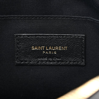 Saint Laurent Calfskin Matelasse Monogram Lou Camera Bag Black 6 of 11