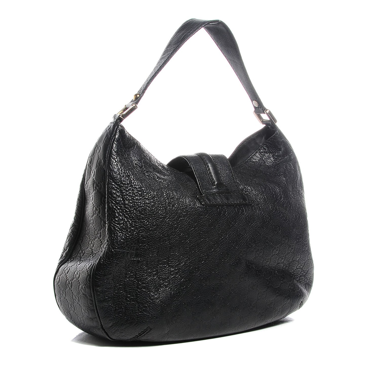 Guccissima New Ladies Web Large Hobo Black