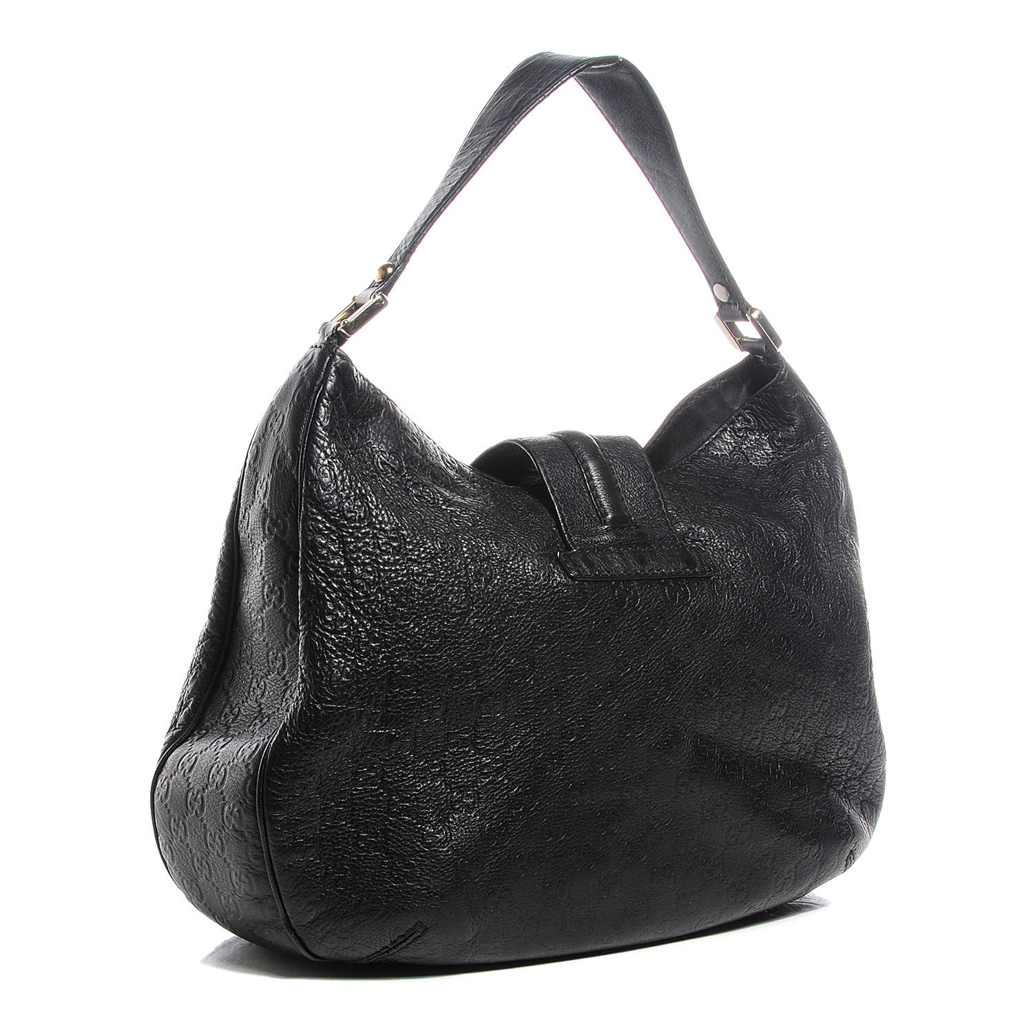 Gucci Guccissima New Ladies Web Large Hobo Black 3 of 7