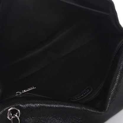 Chanel Grained Calfskin Large Natural Beauty Flap Black 5 of 7