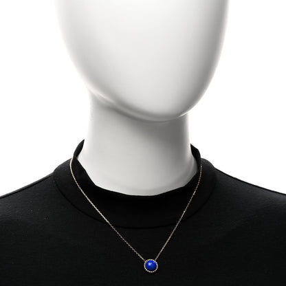 Van Cleef & Arpels 18K Yellow Gold Lapis Lazuli Perlee Couleurs Pendant Necklace 2 of 6