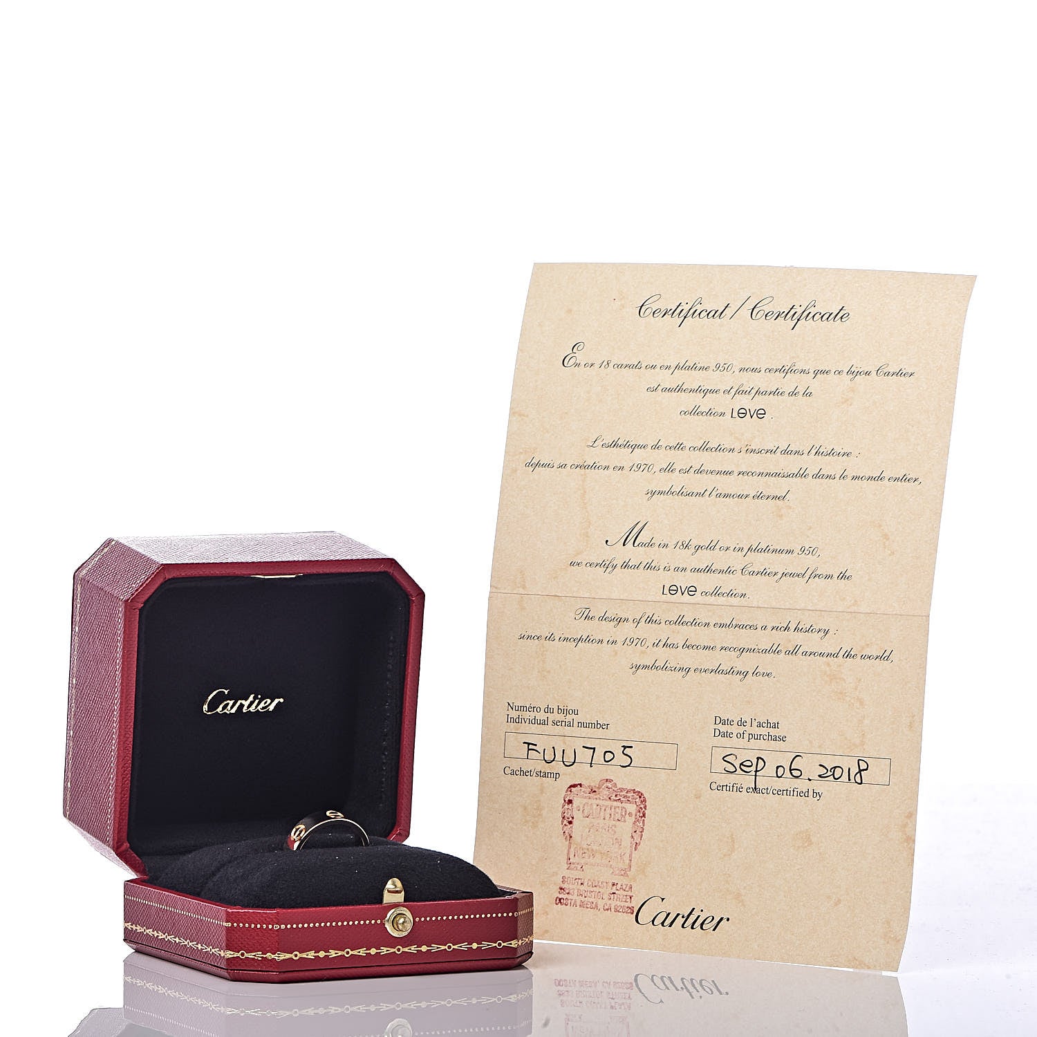 Cartier 18K Yellow Gold 5.5mm LOVE Ring 52 6 5 of 5
