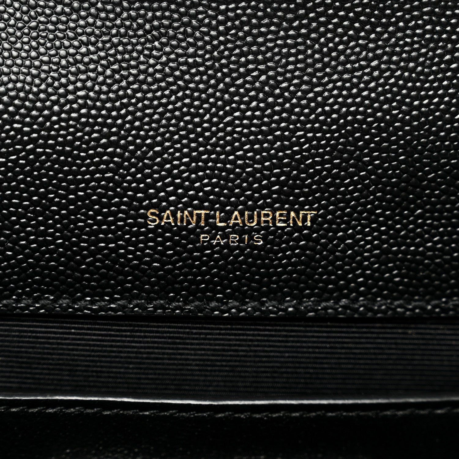 Saint Laurent Grain De Poudre Textured Mixed Matelasse Triquilt Medium Monogram Satchel Black 6 of 9